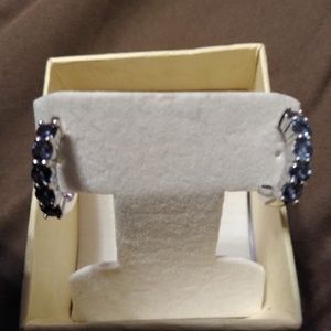 1.65 ctw Russian alexandrite j hoop earrings